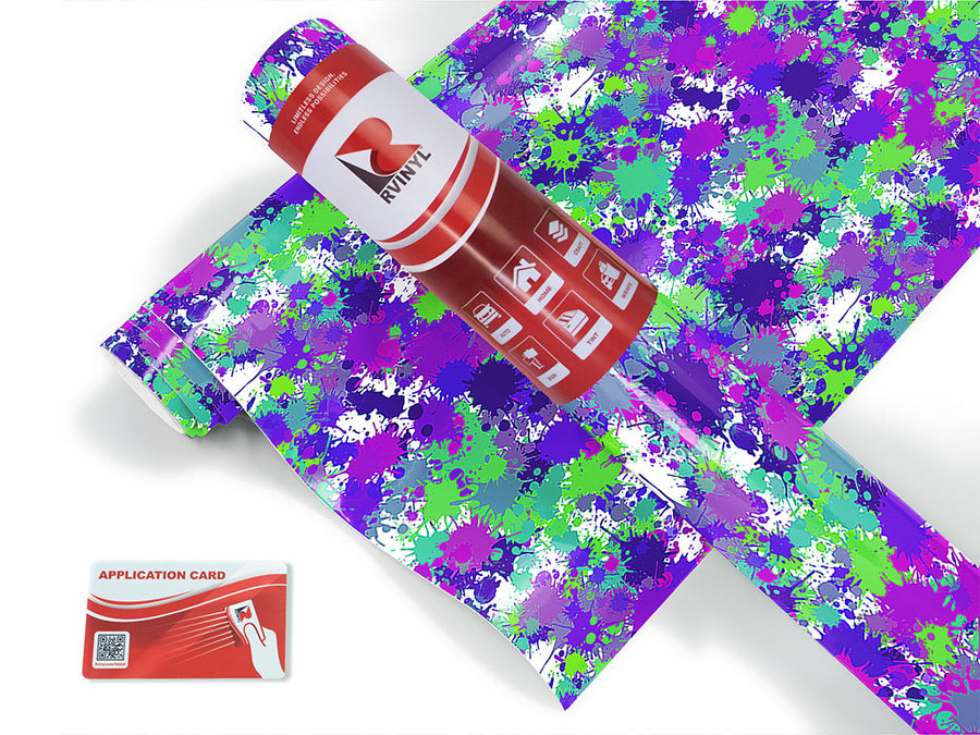 rebel yell paint splatter Craft Vinyl Roll