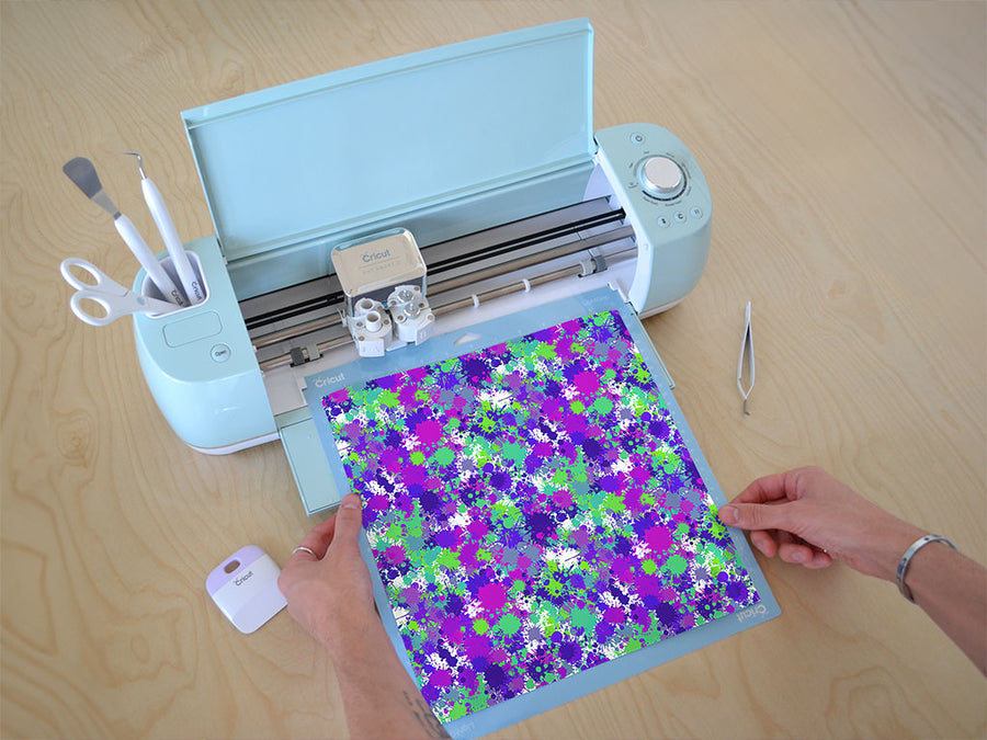 rebel yell paint splatter Cricut Compatible Vinyl