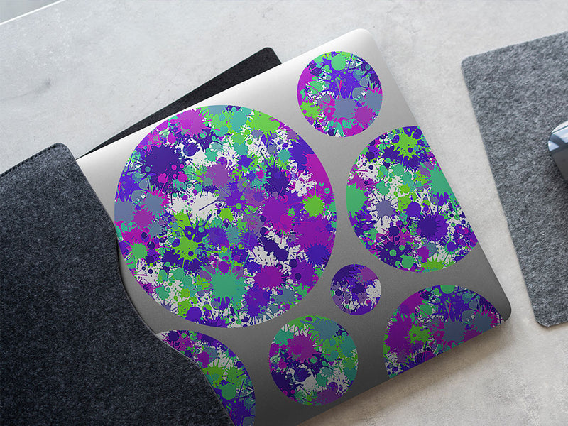 rebel yell paint splatter DIY Laptop Stickers