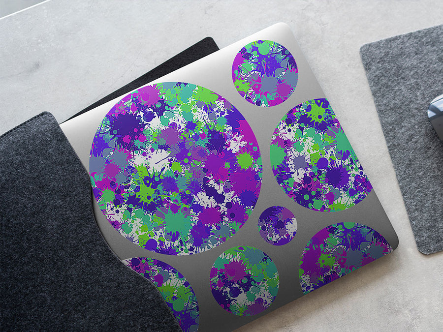 rebel yell paint splatter DIY Laptop Stickers