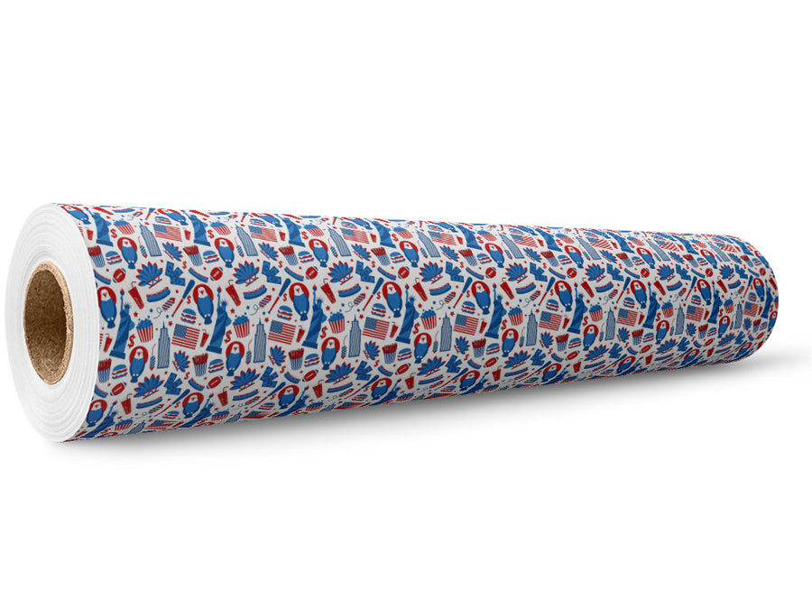 Recognized Symbols Americana Wrap Film Wholesale Roll~Rwraps Series 914 Digitally Printed Vinyl Roll~5