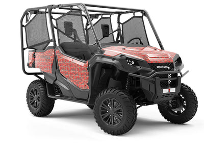 Red  Brick Utility Vehicle Vinyl Wrap