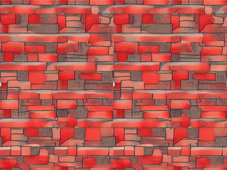 Red  Brick Vinyl Wrap Pattern~Rwraps Series 914 Digitally Printed Vinyl Wrap~0
