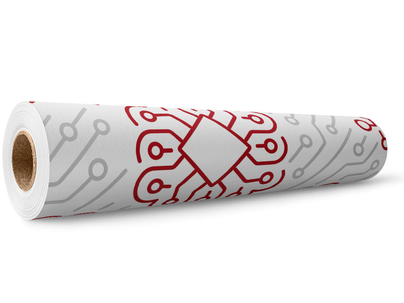 Red AI Technology Wrap Film Wholesale Roll~Rwraps Series 914 Digitally Printed Vinyl Roll~5