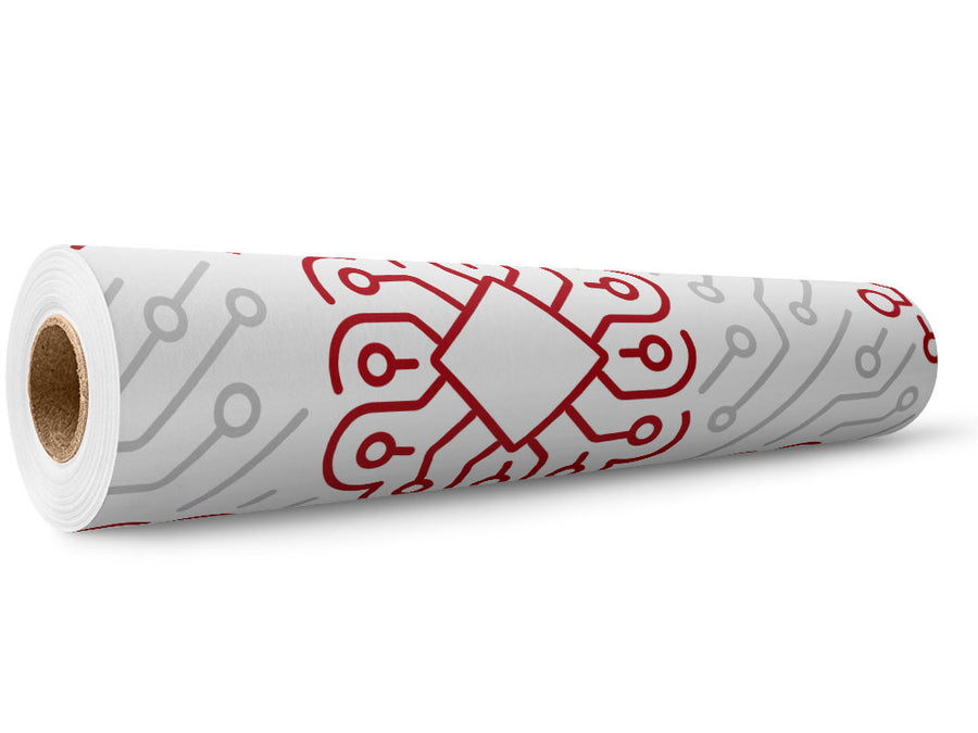 Red AI Technology Wrap Film Wholesale Roll~Rwraps Series 914 Digitally Printed Vinyl Roll~5