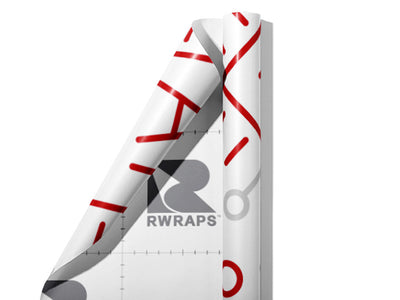Red AI Technology Wrap Film Sheets~Rwraps Series 914 Red AI Technology Scrolled Sheet~4