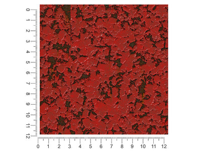 red alloy rust 1ft x 1ft Craft Sheets