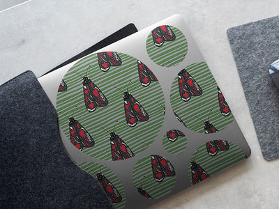 red aposematism bug DIY Laptop Stickers