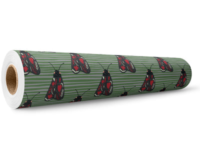 Red Aposematism Bug Wrap Film Wholesale Roll~Rwraps Series 914 Digitally Printed Vinyl Roll~5