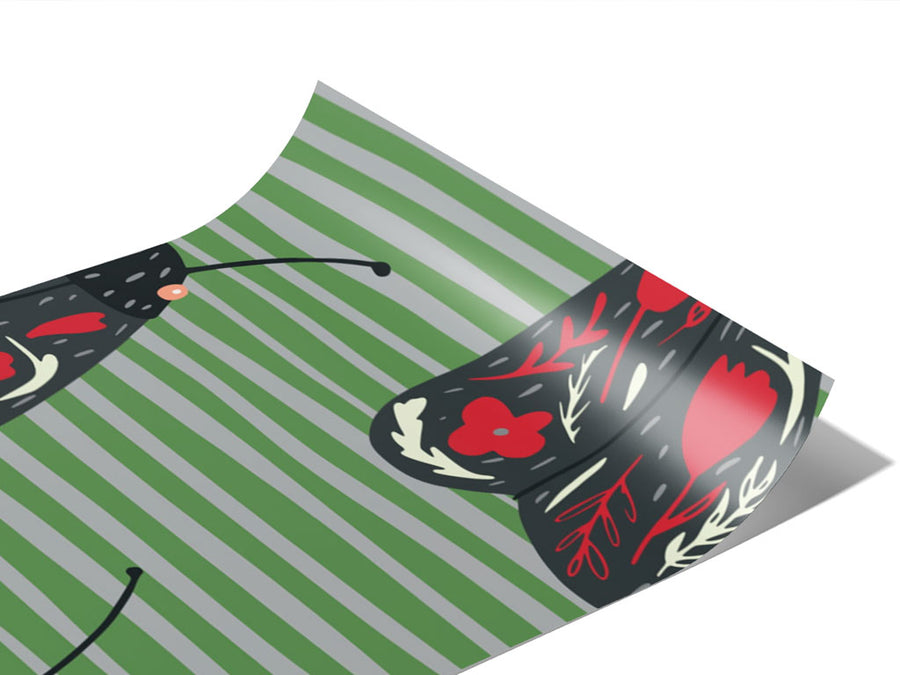 Red Aposematism Bug Vinyl Wraps~Rwraps Series 914 Digitally Printed Vinyl Wrap~0