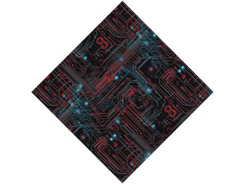 Red Blue Technology Vinyl Wrap Pattern~Rwraps Series 914 Digitally Printed Vinyl Wrap~0