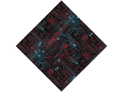 Red Blue Technology Vinyl Wrap Pattern~Rwraps Series 914 Digitally Printed Vinyl Wrap~0