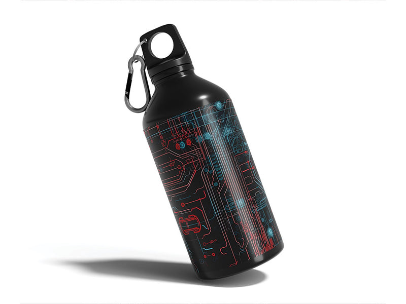 Red Blue Technology Wrap Film Sheets~Rwraps Series 914 Red Blue Technology Scrolled Sheet~4