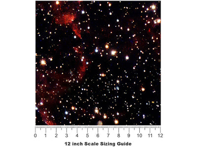 Red Burst Science Fiction Vinyl Film Pattern Size 12 inch Scale~Rwraps Red Burst Science Fiction Sizing Chart~2