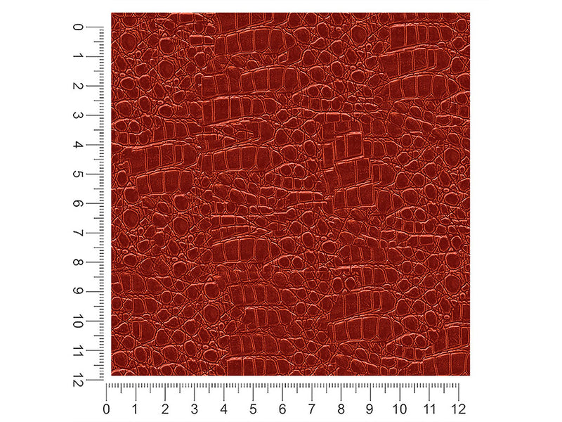 red caiman crocodile animal print 1ft x 1ft Craft Sheets