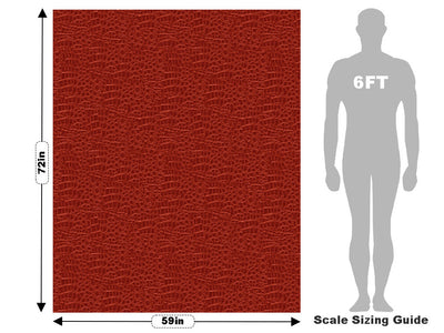 Red Caiman Crocodile Vehicle Wrap Scale~Rwraps Series 914 Red Caiman Crocodile Measurements~2
