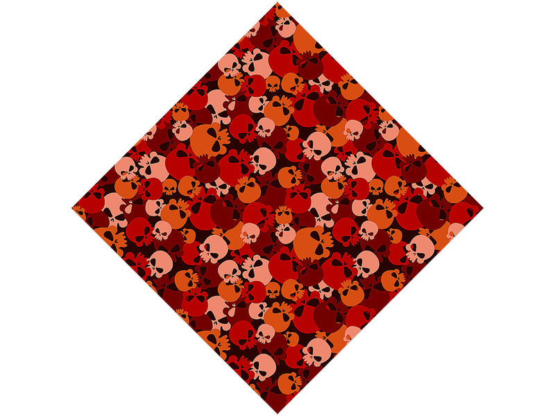 Red Calvaria Halloween Vinyl Wrap Pattern
