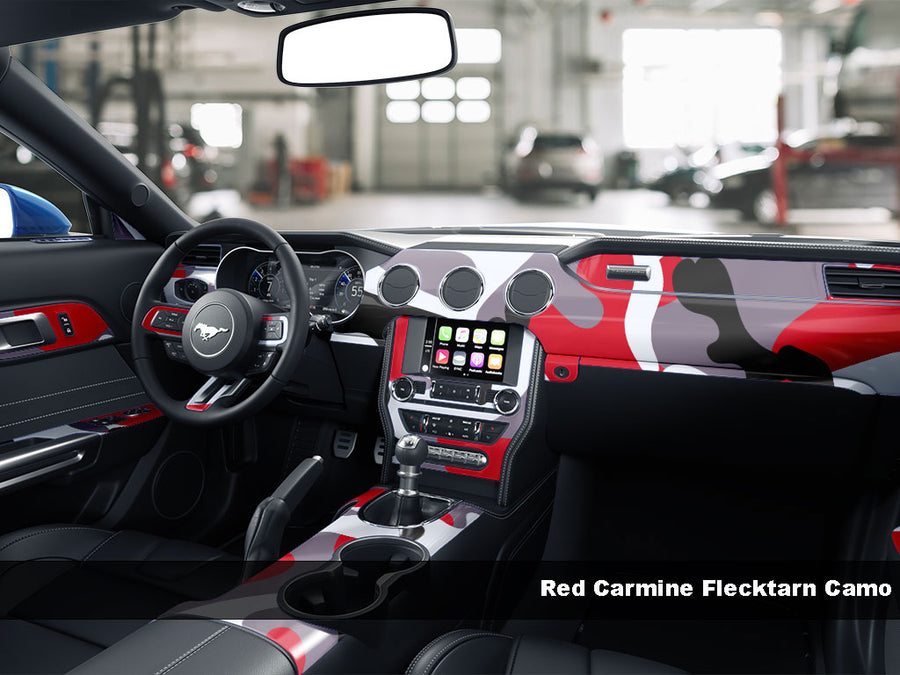 Red Carmine Flecktarn Camo Dash Kit Finish