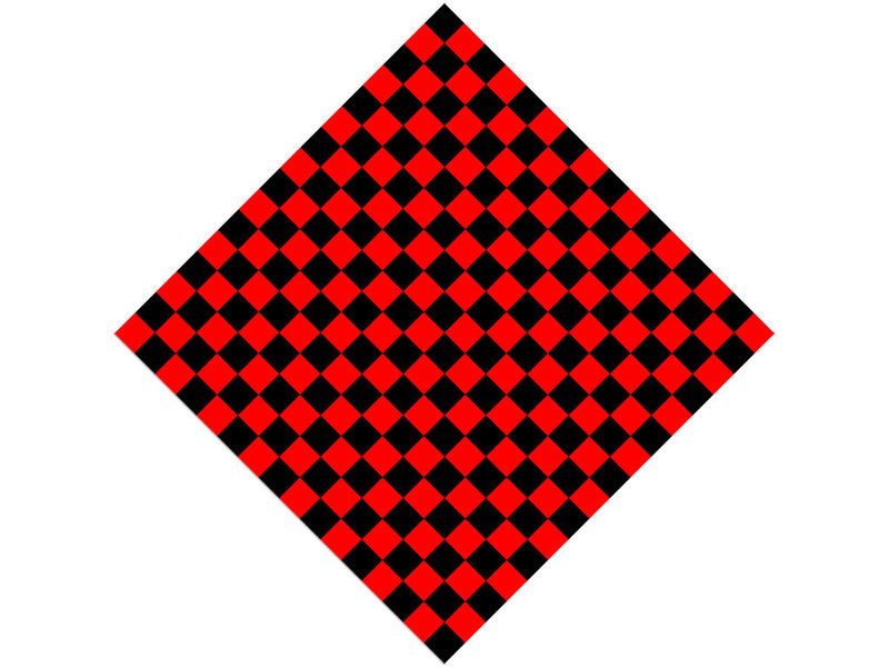 Red Checkered Vinyl Wrap Pattern