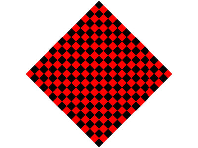 Red Checkered Vinyl Wrap Pattern