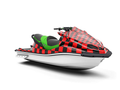 Red Checkered Jet Ski Vinyl Customized Wrap
