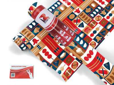 red chopsticks japanese Craft Vinyl Roll