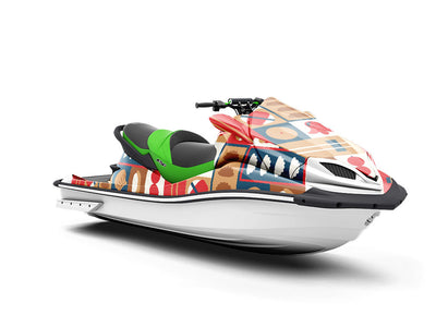Red Chopsticks Food Jet Ski Vinyl Customized Wrap