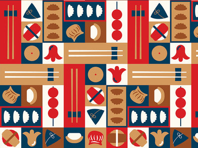 Red Chopsticks Food Vinyl Wrap Pattern~Rwraps Series 914 Digitally Printed Vinyl Wrap~0