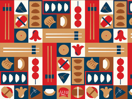 Red Chopsticks Food Vinyl Wrap Pattern~Rwraps Series 914 Digitally Printed Vinyl Wrap~0