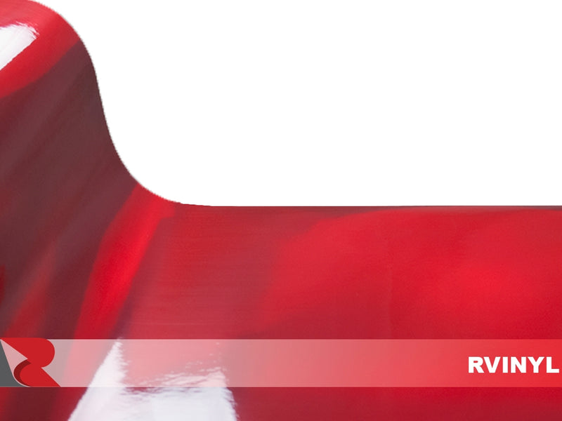 Chrome  Red Holographic Car Wraps