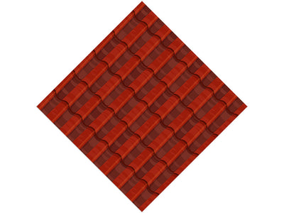 Red Clay Tile Vinyl Wrap Pattern