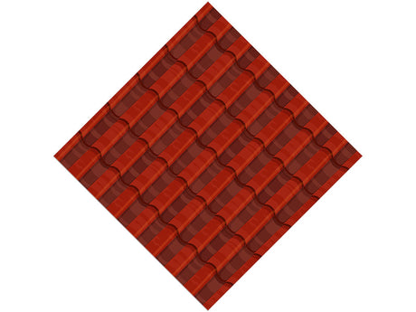 Red Clay Tile Vinyl Wrap Pattern