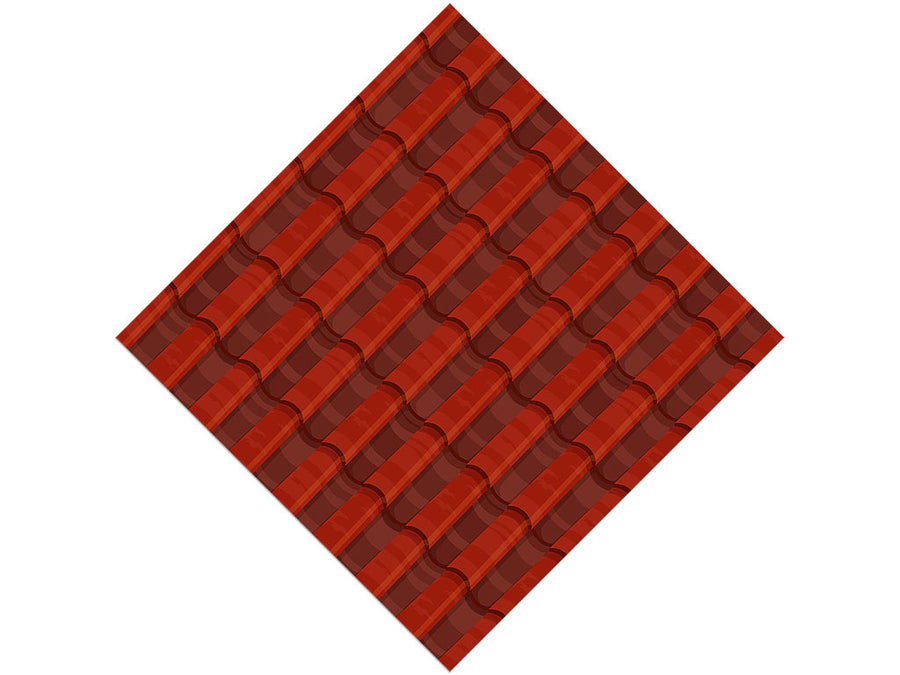 Red Clay Tile Vinyl Wrap Pattern