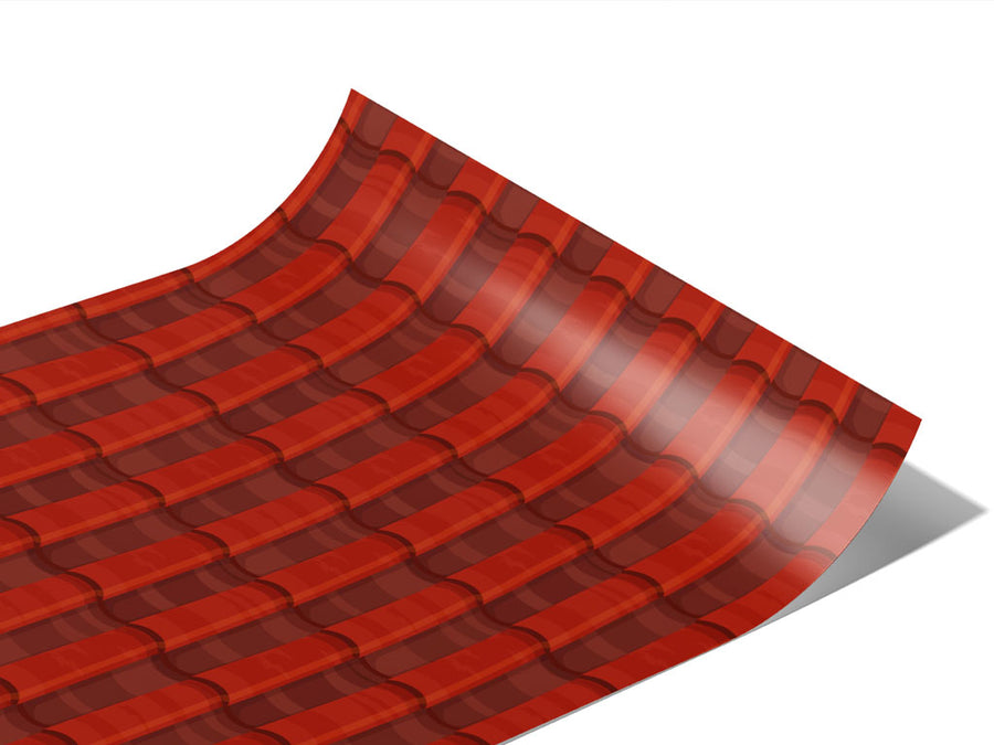 Red Clay Tile Vinyl Wraps~Rwraps Series 914 Digitally Printed Vinyl Wrap~1