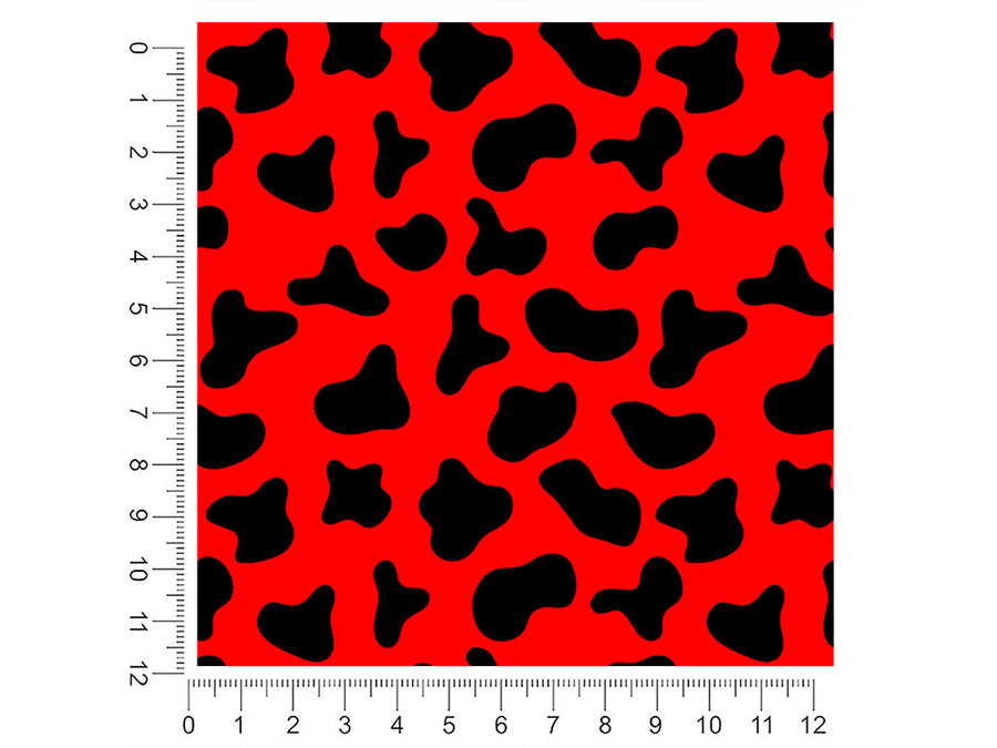 red cow animal print 1ft x 1ft Craft Sheets
