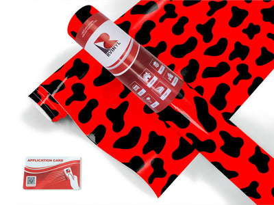 red cow animal print Craft Vinyl Roll