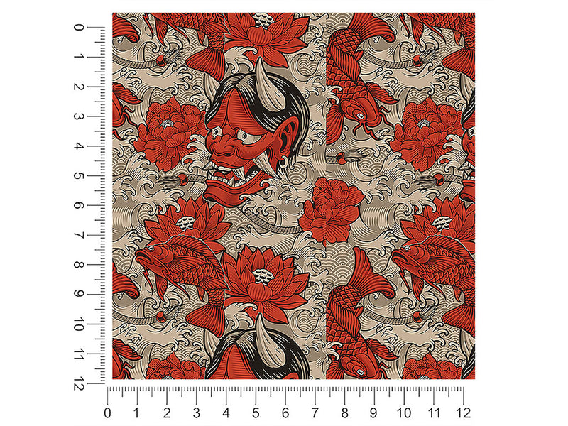 red devil japanese 1ft x 1ft Craft Sheets