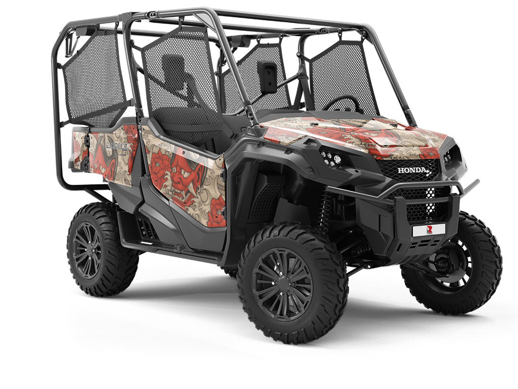 Rwraps™ Red Devil Japanese Vinyl Wrap | Japanese Print Car Wrap
