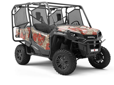 Red Devil Asian Utility Vehicle Vinyl Wrap