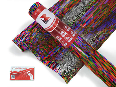 Red Distortion Technology Jet Ski Vinyl Customized Wrap