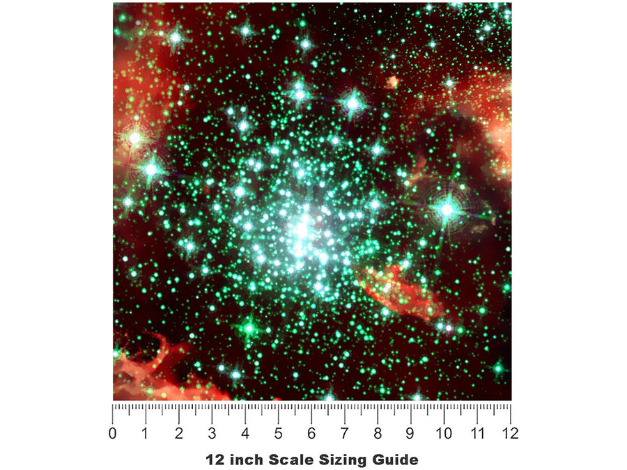 Red Eyes Science Fiction Vinyl Film Pattern Size 12 inch Scale~Rwraps Red Eyes Science Fiction Sizing Chart~2