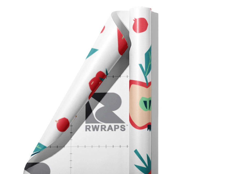 Red Faced Fruit Wrap Film Sheets~Rwraps Series 914 Red Faced Fruit Scrolled Sheet~3