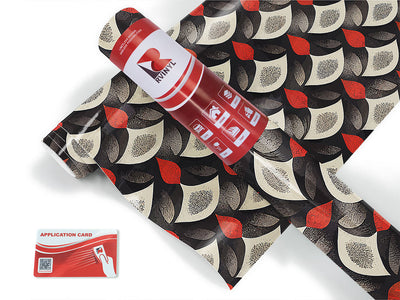 red flame art deco Craft Vinyl Roll