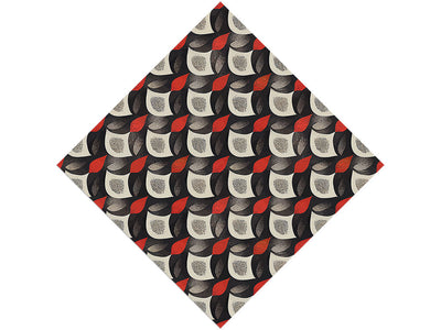 Red Flame Art Deco Vinyl Wrap Pattern