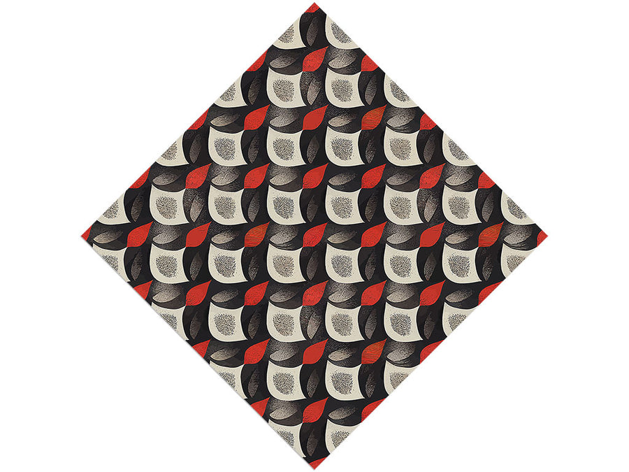 Red Flame Art Deco Vinyl Wrap Pattern