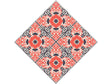 Red Flower Tile Vinyl Wrap Pattern