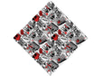 Red Free Style Graffiti Vinyl Wrap Pattern