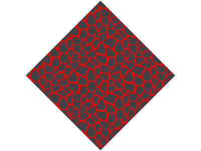 Red Giraffe Vinyl Wrap Pattern