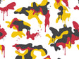 Red Graffiti Camouflage Vinyl Wrap Pattern~Rwraps Series 914 Digitally Printed Vinyl Wrap~0