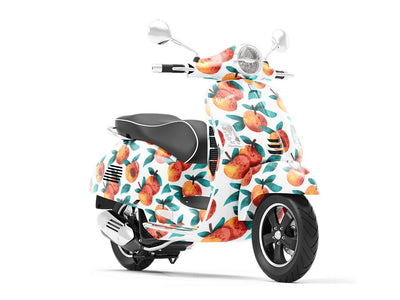 Red Haven Fruit Vespa Scooter Wrap Film